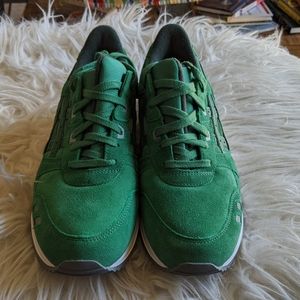 Men's Green Suede Asics Gel Sneaker- New!